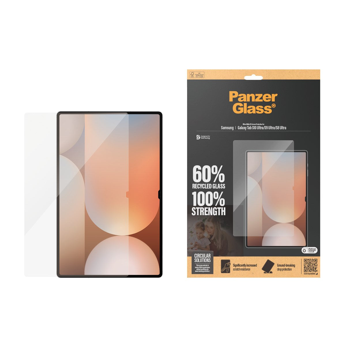 PanzerGlass® Screen Protector Samsung Galaxy Tab S8 Ultra | S9 Ultra | S10 Ultra | Ultra-Wide Fit